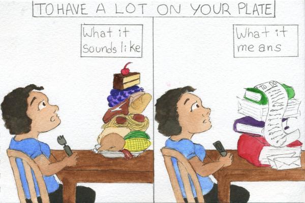 On one’s plate